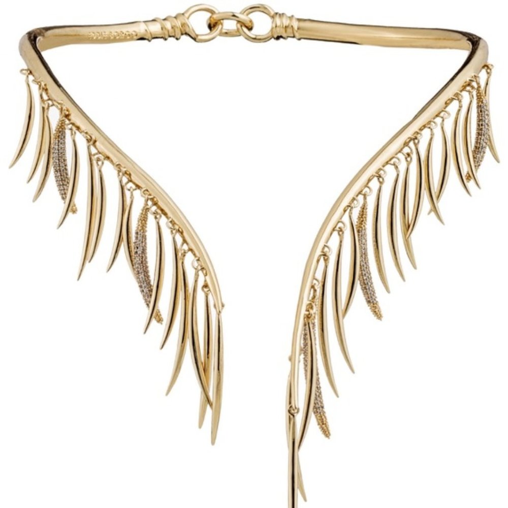 Eddie Borgo Gold Fringe Necklace